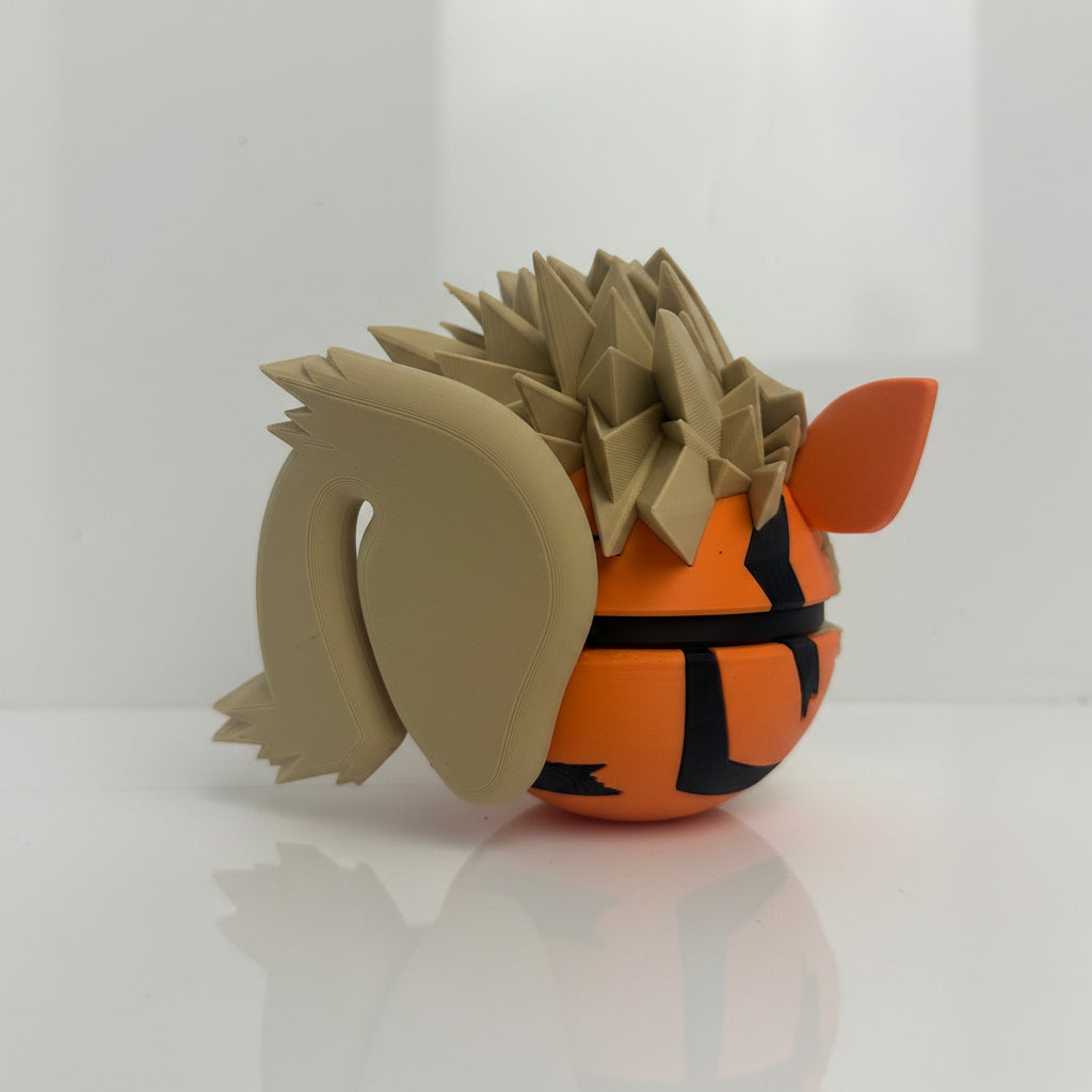 Growlithe Pokéball 3D Print